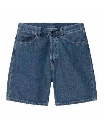 Bermudas Vaqueras Carhartt WIP Nolan Short Azules Heavy Stone Wash para hombre