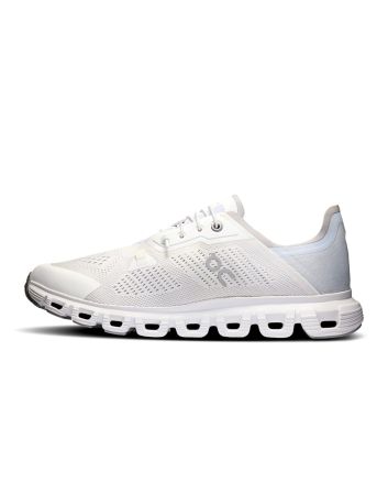 Zapatillas On Running Cloud 6 Coast para mujer color blanco y gris glacial