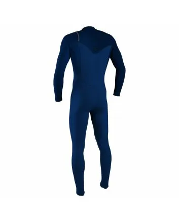 Traje de surf con cremallera en el pecho O'Neill Hyperfreak 4/3mm Plus Azul Marino para hombre