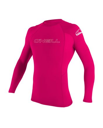 Licra de manga larga O'Neill Youth Basic Skins LS Rash Guard Watermelon