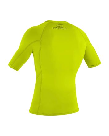 Licra de protección solar UPF 50 O'Neill Youth Basic Skins SS Rash Guard Verde lima para niño/a 4-16 años