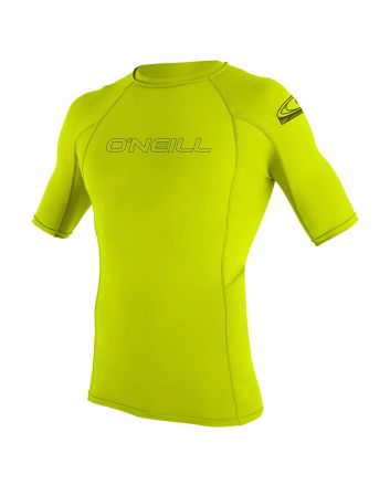 Licra de protección solar UPF 50 O'Neill Youth Basic Skins SS Rash Guard Verde lima para niño/a 4-16 años