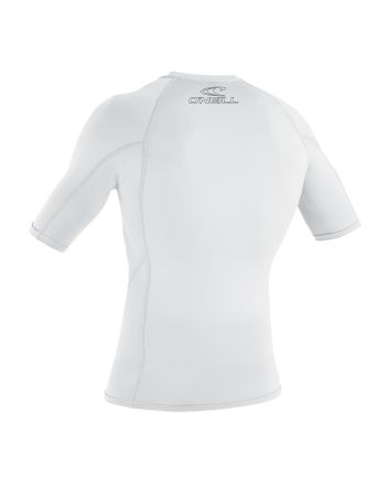 Licra Surf de manga corta O'Neill Youth Basic Skins SS Rash Guard Blanca para niño/a 4-16 años