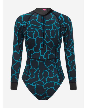 ORCA Mantra Swimskin LS para mujer mujer neopreno freedive Blue Print