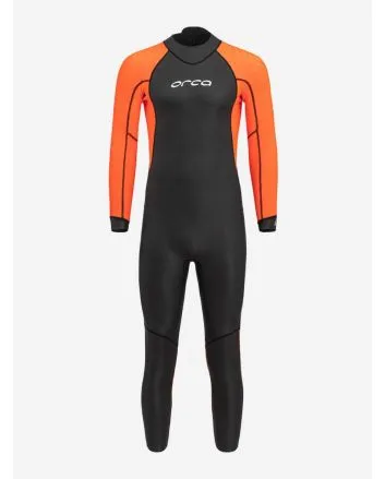 Neopreno de aguas abiertas Orca Openwater Vitalis Hi-Vis Negro y Naranja para hombre