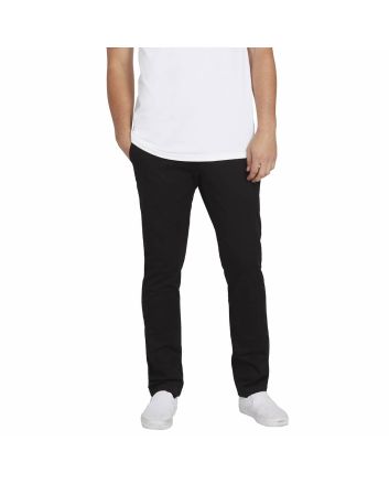 Hombre con pantalón chino Volcom Frickin Slim negro 