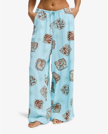 Mujer con pantalón Playero Billabong Beach Bound Azul Clearwater