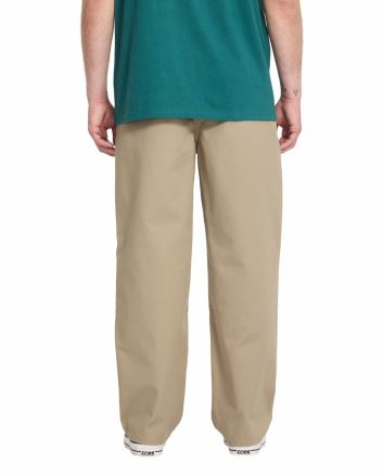 Hombre con pantalón de cintura elástica Volcom Freazy Loose Caqui