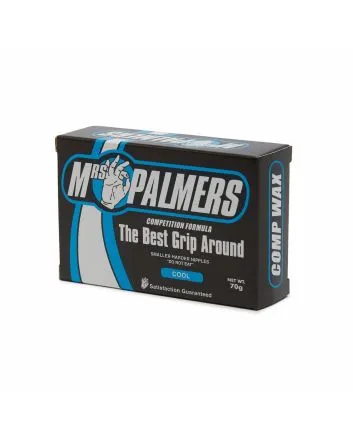 Parafina Mrs Palmers Comp Cool para aguas templadas con temperaturas de 13 a 18ºC