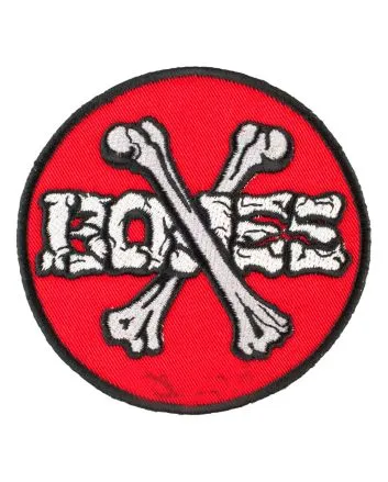 Parche para ropa Powell Peralta Cross Bones Rojo 3.5''