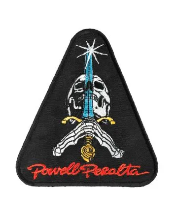 Parche Powell Peralta Skull and Sword Patch 3.5" Negro