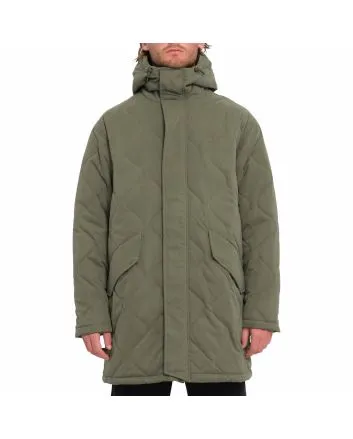 Hombre con Parka gruesa y acolchada Volcom Longstone Wintermoss Verde