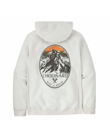 Sudadera de cpaucha Patagonia Chouinard Crest Uprisal Hoody en color blanco hueso Unisex