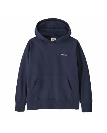 Sudadera con capucha Patagonia Kids Hoody P-6 Logo azul marino para niño/a 6-16 años