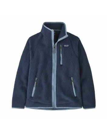 Chaqueta de forro polar Patagonia Kids Retro Pile Fleece Azul Marino y Gris para niño/a 6-16 años
