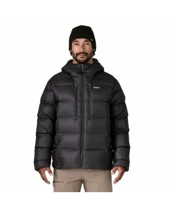 Hombre con Plumífero Patagonia Fitz Roy Down Hoody Negro