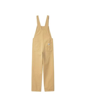 Peto Carhartt WIP W' Bib Overall Straight Bourbon Beige para mujer