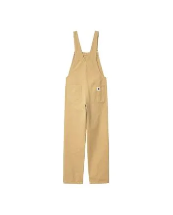 Peto Carhartt WIP W' Bib Overall Straight Bourbon Beige para mujer