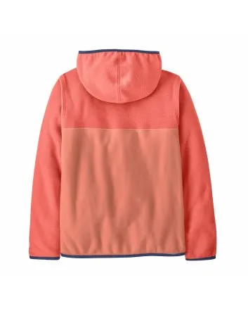 Forro polar con capucha Patagonia Kids Micro D Snap-T Jacket Rosa para niño/a 6-16 años