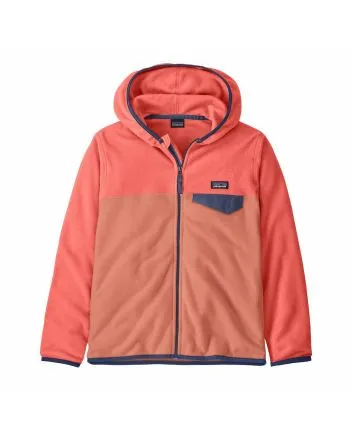 Forro polar con capucha Patagonia Kids Micro D Snap-T Jacket Rosa para niño/a 6-16 años