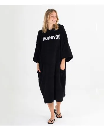 Poncho de Surf Hurley One & Only negro Unisex