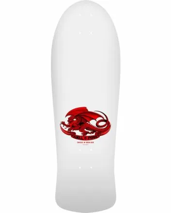 Tabla de Skate Powell Peralta Bones Brigade Series 17 Lance Mountain 10'' Blanca Edición Limitada