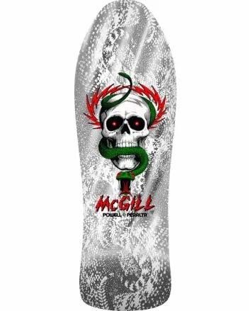 Tabla de Skate Powell Peralta Bones Brigade Series 17 Mike McGill 9.88'' Blanca Edición Limitada