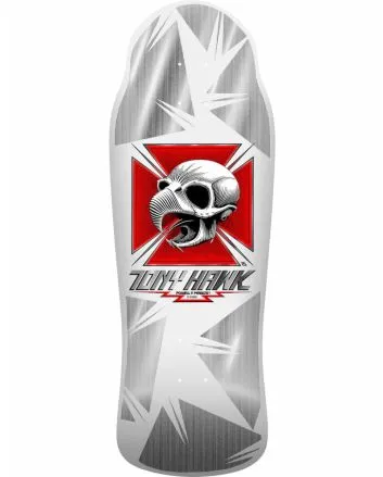 Tabla de Skate Powell Peralta Bones Brigade Series 17 Tony Hawk 10.41'' x 30.28'' Blanca - Edición Limitada 