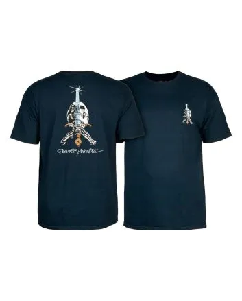 Camiseta powell peralta skull and sword azul marino