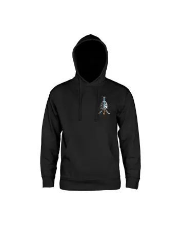 Powell Peralta sudadera de capucha Skull & Sword negra skate streetwear