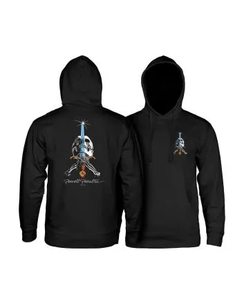 Powell Peralta sudadera de capucha Skull & Sword negra skate streetwear