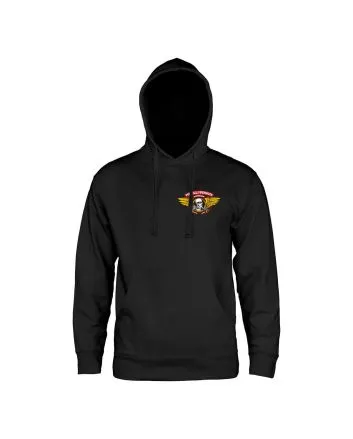Powell Peralta sudadera de capucha Winged Ripper negra