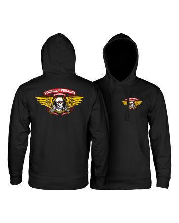 Powell Peralta sudadera de capucha Winged Ripper negra