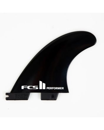 Quillas para tabla de surf FCS II Performer Tri-Fins Glass Flex negras Talla S