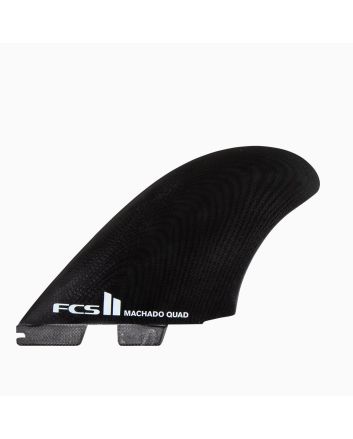 Quillas para tabla de surf FCS II Rob Machado Performance Glass Quad Fins Negras X-Large