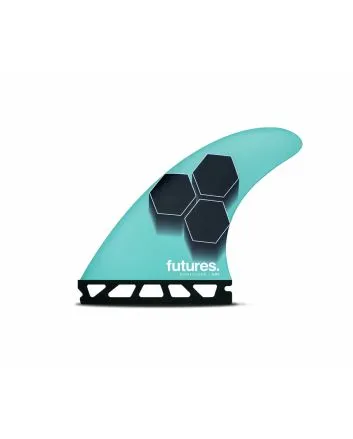 Quillas para tabla de surf Futures FAM1 Honeycomb Turquesa y Azul Marino Tri-Fins Medium