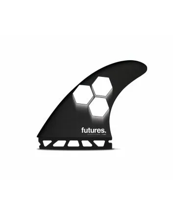 Quillas para tabla de Surf Futures FAM2 Honeycomb color Negro-Blanco Thruster Large