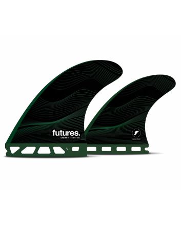 Quillas para tabla de Surf Futures QF8 Honeycomb Legacy Series Quad Large Verdes