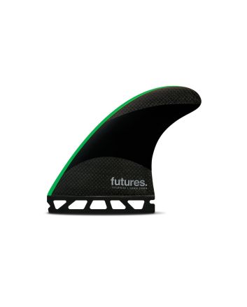 Quillas para tabla de surf Futures John John Florence Signature Range Techflex series en color Neon Green Talla M