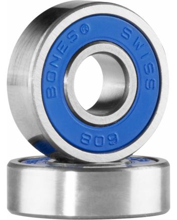 Rodamientos Skate Bones Bearings Super Swiss 6 Ball 8mm 8 Pack