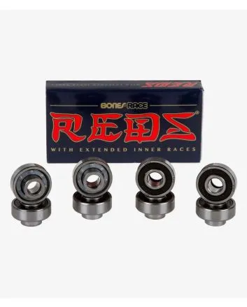 Pack 8 Rodamientos de Skate Bones Bearings Race Reds 8 Pack