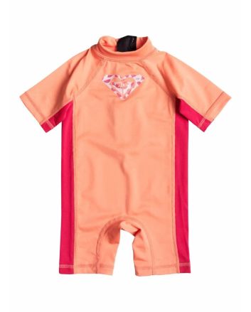 Licra de protección solar Roxy Baby So Sandy Springsuit en color coral para bebé