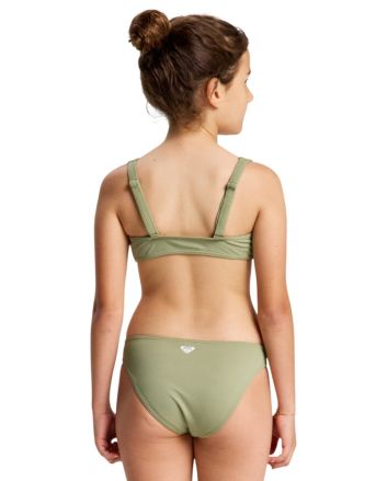 Niña con Bikini Roxy Girl Solid Active RG Oil Green