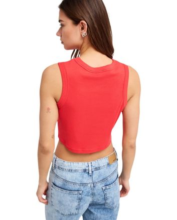 Mujer con camiseta sin mangas Roxy Iconic Days roja
