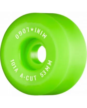 Mini Logo ruedas skate A-Cut 53mm 101A verdes street