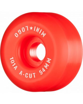Mini Logo ruedas skate A-Cut 54mm 101A rojas street