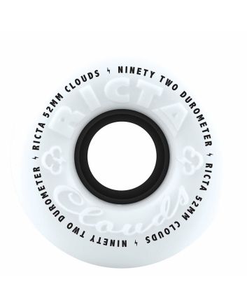 Ruedas para Skate Cruiser Ricta 52mm Clouds 92a blancas y negras