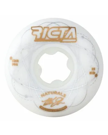 Ruedas para Skate Ricta 53mm Johnson Orbital Naturals Mid 99a blancas y doradas