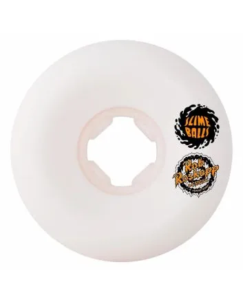 Ruedas de skate Slime Balls Roskopp Face Two Reissue 54mm 95a Hardline blancas