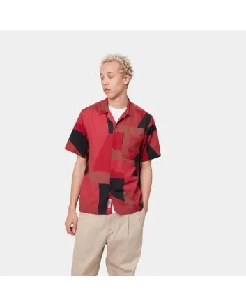 Hombre con Camisa de manga corta Carhartt WIP Geo Shirt roja